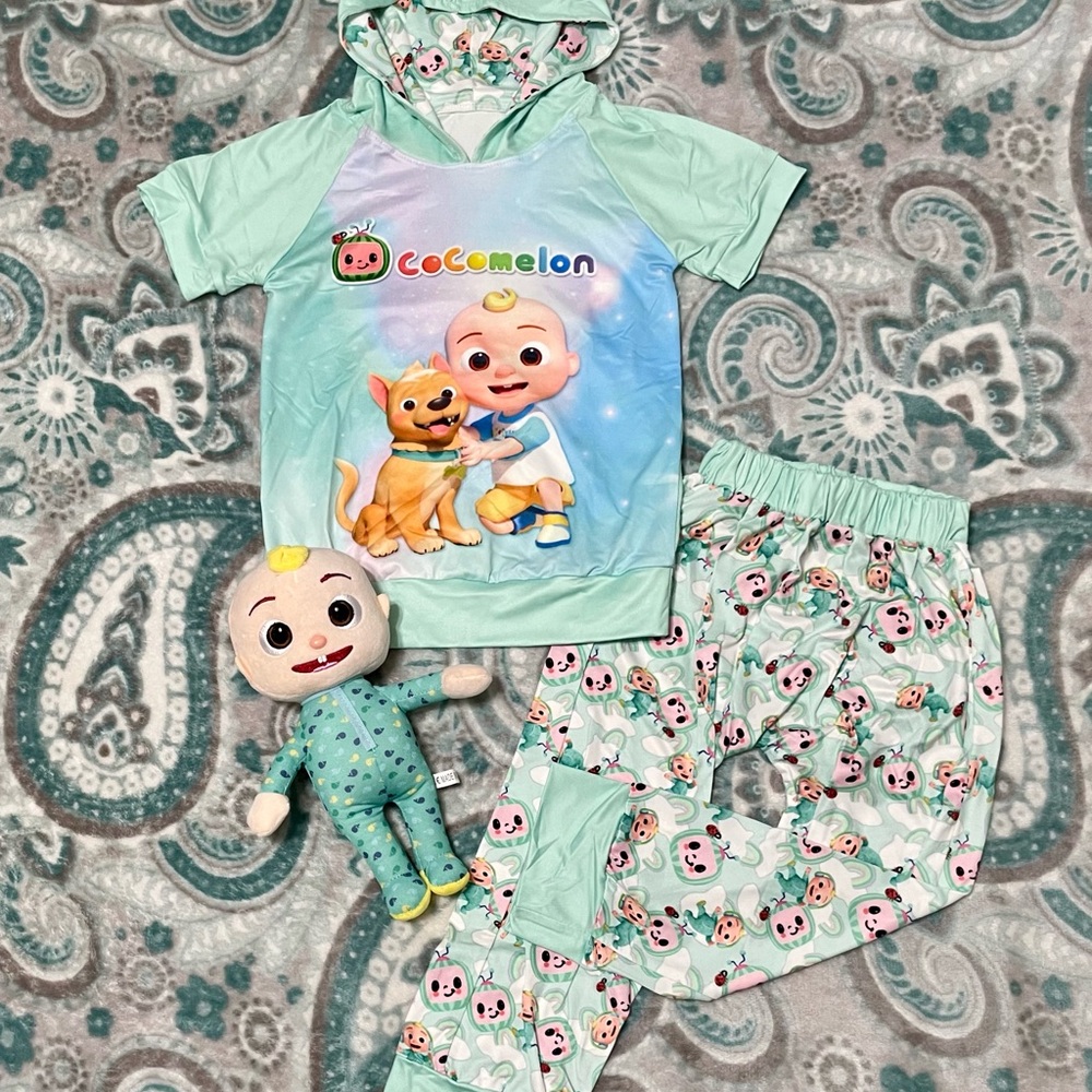 Cocomelon 4t short-sleeve unisex hoodie outfit